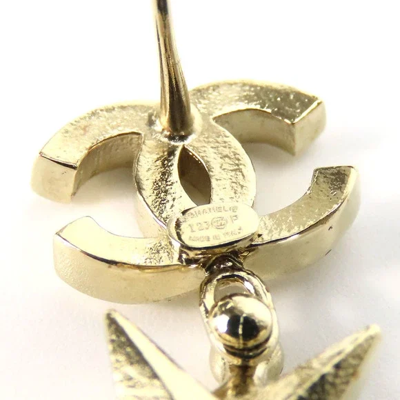 CHANEL Gold Logo Earrings - Picture 3 of 10